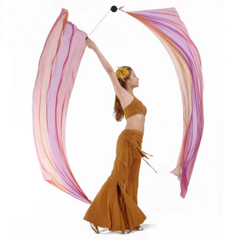 1pc Populárne Multi-farebné Brušného Tanca Imitácia Hodvábu Závoj Bz Streamer 200x70cm 31 farby doprava zadarmo