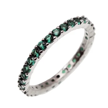 Veľká Podpora Kolo Zelený Turmalín Strany Prstene Pre Ženy Hermosa Nové 925 Sterling Silver Pásma Šperky Veľkosť Prsteňa 7# 8#