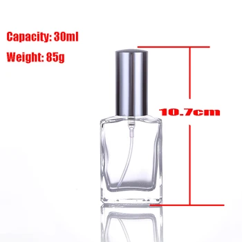 30ml sklo parfum fľašu mini prenosné cestovanie môže byť naplnený parfum rozprašovač fľaša farba sprej parfum čerpadla shell