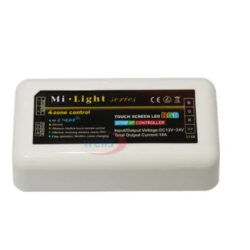2.4 G 4-Zóna Mi Svetlo Bezdrôtový RF Bezdrôtový jednotného/RGB/RGBW LED Controller Stmievač pre 5050 3528 RGBW Led Pásu žiarovka la
