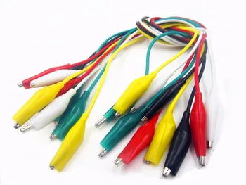 100ks 5 farieb 30 cm dĺžka dvakrát skončil krokosvorkami jumper drôt mini DIY kábel