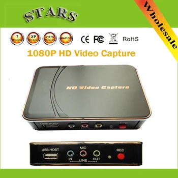 1080P HD Video hry, HDMI Zachytiť Podpora HDMI/YPbPr Záznamník Box USB Disku Pre Xbox 360/ PS3 ,Dropshipping Doprava Zadarmo