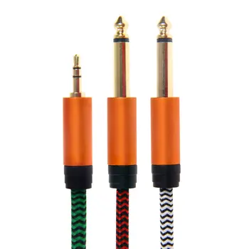Audio 3,5 mm dvojitý 6,5 mm pripojenie line kábel jack 3.5 vga rca tv box slúchadlá optický zvukový kábel hdmi adaptér