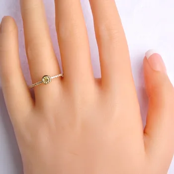 Dazz Rakúskeho Kryštálu Prst Večnosti Prsteň S Modrým alebo Zmazať AAA Cubic Zirconia Prstene, Šperky Ženy Tenké Prst Joias Anel