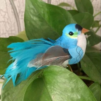 3KS,9*3.2*4CM Dekoratívne Mini Vták Umelej Peny Perie Vtákov S Plastový Klip,DIY Dekorácie Na Vianoce,Svadby,Domov
