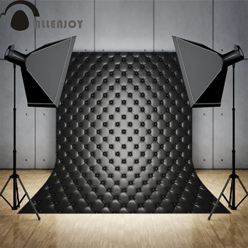 Allenjoy Foto pozadí Čierny čelo postele moderné módne profesionálne profesionálne kamery pozadie pre photo studio