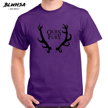 BLWHSA Game Of Thrones Mužov Tričko Dom Baratheon Pieseň Ľadu&Fire je Naša Zúrivosť Tees &Topy Krátky Rukáv T-shirt pre mužov