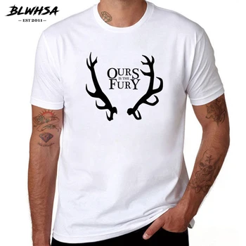 BLWHSA Game Of Thrones Mužov Tričko Dom Baratheon Pieseň Ľadu&Fire je Naša Zúrivosť Tees &Topy Krátky Rukáv T-shirt pre mužov