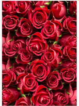 PVC nepremokavá podlaha Red rose Vlastné Fotografie Poschodí 3D Tapeta Moderného Umenia