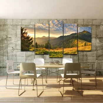 HD Vytlačené Domova Umelecké Tlače, Maľovanie na Plátno Rámové wall art obrázky Sprej olejomaľba Dekorácie Horách AE0354