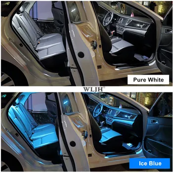 WLJH rozloženie izieb 17x Canbus Žiadna Chyba Auta, LED osvetlenie Interiéru Osvetlenie Dome Mapu Footwell Držiak pre BMW Série 5 E60 E61 528i 530i 545i k550i M5