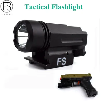 Kvalitné 600Lm Taktické LED Baterky Puška Pištoľ Pištoľ, Hliníkový Svetlo Na Lov Streľba Airsoftové Baterka 20 mm Železničnej