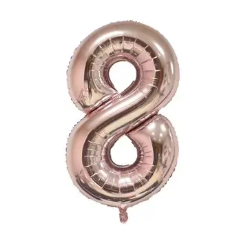 40inch Číslo 0-9 Rose Gold Fóliové Balóniky Šťastný Nový Rok party digitálne hélium balón Svadobné, Vianočné Party Dekorácie Globos