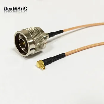 N typ samec konektor prepínač MMCX muž pravý uhol pigtail kábel RG316 15 cm 6inch NOVÉ Veľkoobchod