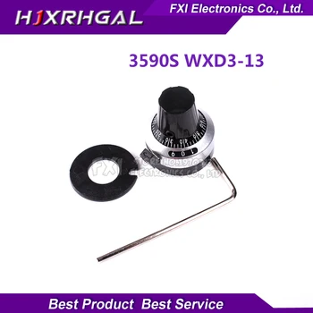 3KS WXD3-13 3590S 6.35 mm presnosť rozsahu gombík potenciometer gombík vybavené multi-turn potenciometer 3590S-2