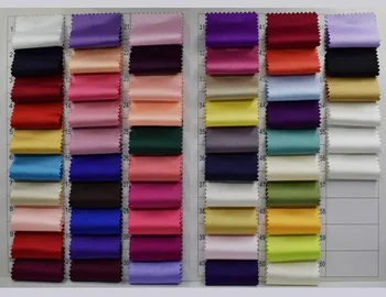 Kvalitné Lacné Farbené Tkané Ťažká Váha Polyester Matt Satin Textílie