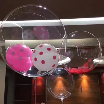 1pc 24 palcový Clear Balóny Transparentné DIY Hélium Ballon Narodeniny, Svadobné Party Balóny Izba Dekor Deň Detí Balón