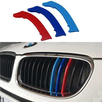 3D M Auta Prednej maske Pásy Šport Mriežka Výbava Spp Pokrytie Výkonu Samolepky Pre 2005-2012 BMW radu 3 E90 E91