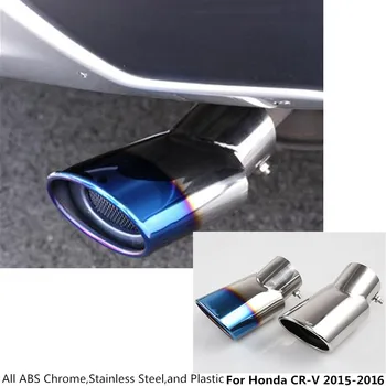 Hot predaj Na Honda CRV CR-V roku 2016 auto kryt šál exteriéru konci potrubia venovať nerezová oceľ výfukové tip chvost 1pcs