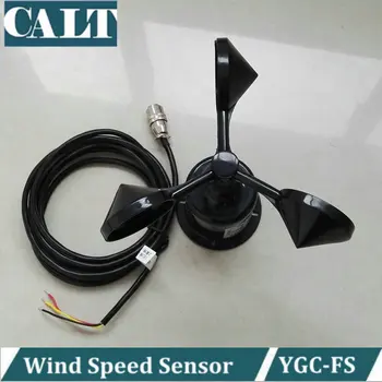 YGC-FS 5V dc 3 šálky anemometer rýchlosť vetra senzor meradlo na meranie analógových impulz alebo výstup RS485