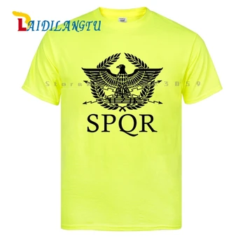 SPQR Rímsky Gladiátor Imperial Golden Eagle T-Shirt Mens Príležitostných Krátke O-Neck T Shirt Harajuku Topy Tees Tričko