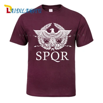 SPQR Rímsky Gladiátor Imperial Golden Eagle T-Shirt Mens Príležitostných Krátke O-Neck T Shirt Harajuku Topy Tees Tričko