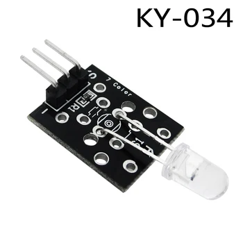 1pcs/veľa KY-034 3pin Automaticky 7 Farba Farba Blikajúce LED Modul diy Starter Kit KY034