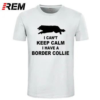 REM Zábavné nemôže Udržať Pokoj Border Kólia T-Tričko Tee Tričko Homme Lete Krátky Rukáv Mužov, T Košele Muž Camiseta
