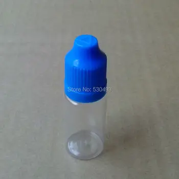 2 ks 10 ml Očných kvapiek PET Ťažké Plastové Fľaše S Kvapkadlom Detská Spp A Dlho Tip Na E-cig E Kvapalné Fľaša