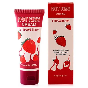 Hot Kiss Cherry Krém, 50 ml Jedlé Mazivo, Osobné Lubrikanty Oblek pre Orálny Sex Dospelých Produkty Mazanie pre Sex