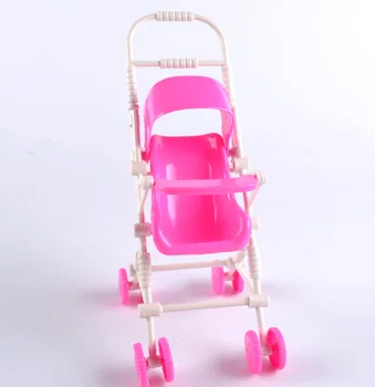Plastové DIY Zostaviť Deti Hračka kočíka Kočík Vozíka Bábika Nábytok Šťastná Rodina Pre Kelly Bábika Barbie Doll House