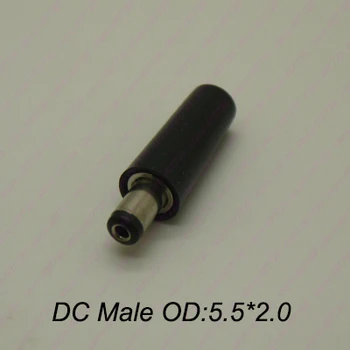 5Pairs=10Pcs DIY DC Napájací Konektor S Nepremokavé Spp Zástrčky Žena + Muž Konektor Jack Zásuvka 5.5 x 2.1 mm Predĺženie