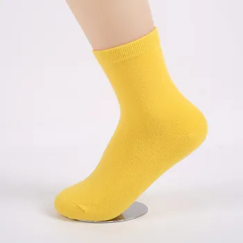 Vysoko kvalitné Klasické Ženy Farebné farba candy ponožky 80% Bavlna Farbou Multicolors skvelé Elastické Heath Ponožky 5 Párov