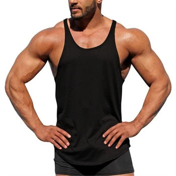 Muscleguys Značky Kulturistike stringer tank topy mužov prázdne vesta farbou telocvične tielka fitness mužov vesta bez rukávov tričko