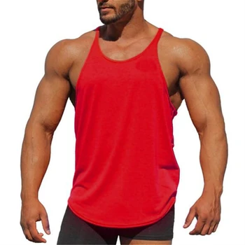 Muscleguys Značky Kulturistike stringer tank topy mužov prázdne vesta farbou telocvične tielka fitness mužov vesta bez rukávov tričko