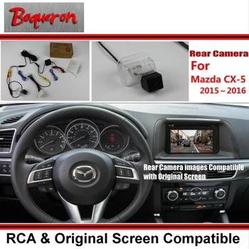 Späť Do Zadnej Kamery Pre Mazda CX-5 CX 5 CX5 2016 2017 RCA & Originálny Displej Kompatibilné Zadná Parkovacia Kamera