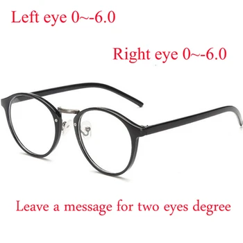 Muži Ženy Cool Okuliare Retro Plastové Kovový Rám Okuliare Optické Oválne Diopter Okuliare -1.0 -1.5 -2.0 -2.5 -3.0 -3.5 -4.0 -6.0