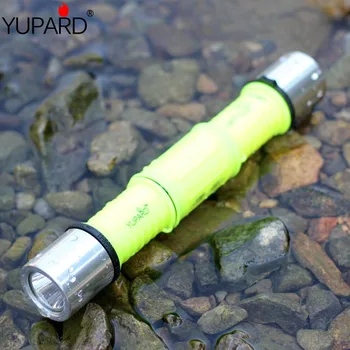 YUPARD Q5 LED potápanie pod vodou diver Nepremokavé biela žltá svetlo dvojité hlavu Blesku Baterky lampy outdoor camping horák