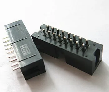 10PCS Ihrisku 2.54 mm 2x8Pin DC3 16 Pin Rovno Muž Zahalený PCB IDC Zásuvky Poľa Hlavičky