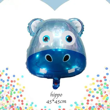 Šťastie 50pcs/veľa 18-palcové Cartoon Zvierat Fólie Hélium Balóniky Psa&Fox&Králik&om hippo Baby Sprcha Narodeninovej Party Dodávky Globos Hračky