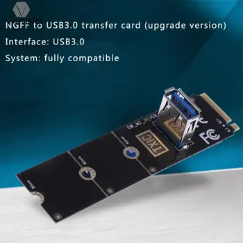 M. 2 M Key NGFF na USB 3.0 Prevodník Adaptér 5Gbps Vysokej Rýchlosti Ťažby Grafické Karty Kábel Extender Karty