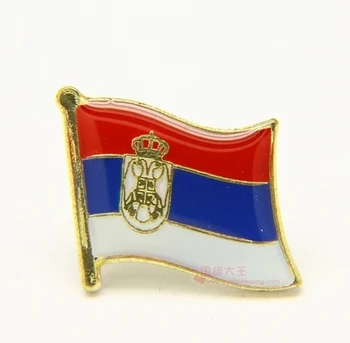 Štátna Vlajka Kovové Klopě Pin Vlajka Pin srbsko