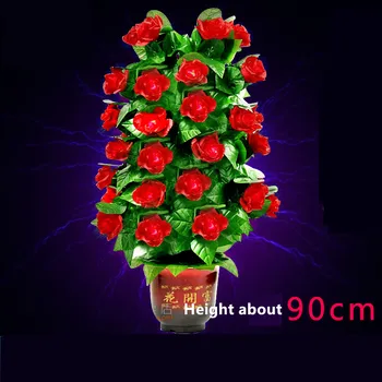 Kvet, ktorý Kvitne ružové kríky, Diaľkové Ovládanie 30 kvety sa objavia rose magický trik ilúzie svadobný Deň svätého Valentína darček