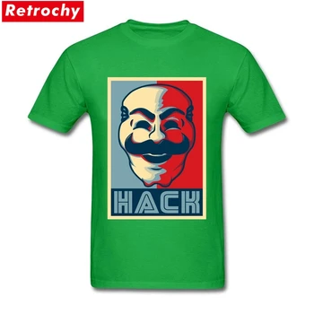 Vtipné Hack Tees Mens Pán Robot Fsociety T-Shirt Počítač Hacking Mužov O Krk Bavlnené Tričko Hackerov Anonymous Virus TV Seriál Tričko