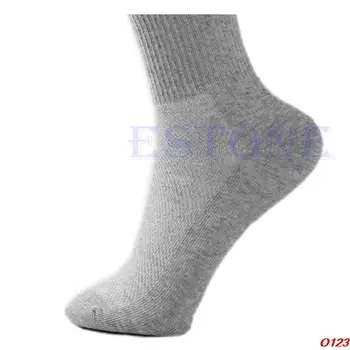 10 Párov/veľa Veľa Muž bežné čierna/sivá/biela Útulné Bavlnené Ponožky