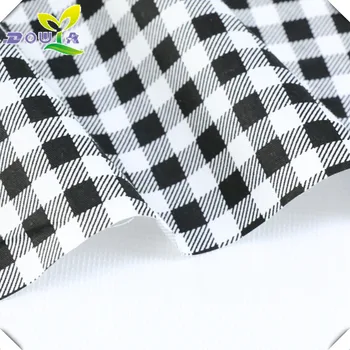 Čierna a biela polka dot dot malé čierne a biele kockované bavlna vytlačiť handričkou ručne tkaná bavlna twill textílie urob si sám