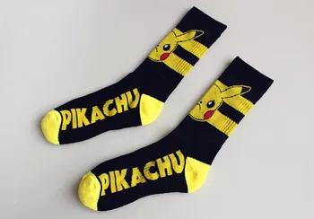 5 párov hot Cartoon dámske ponožky Pokemon dámske bavlnené krátke šitie Pikachu hrubé froté ponožky Meias Sox Bežné meias Ponožka