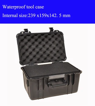 239 x159x142. 5 mm ABS Nástroj prípade toolbox odolný proti Nárazu zapečatené vodotesný bezpečnosti prípade, zariadenia, fotoaparát prípade pre-cut peny
