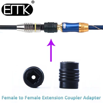 EMK digitálny optický Toslink Extender Spojka Adaptér Optický Audio toslink na toslink Konektor samica žien Plug 2ks