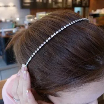 Elegantné Vlasy Kapely Drahokamu Crystal Hairband Dievčatá Vlasy Kapely Ženy Hlavový Most Headdress Vlasy Príslušenstvo